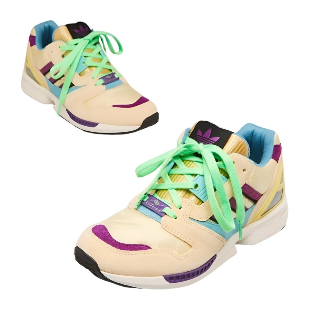 NWOT Gucci Adidas Yellow and Purple Sneakers